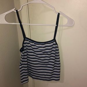 Brandy striped crop top